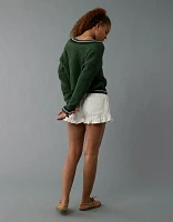 AE Tipped Button-Up Cardigan