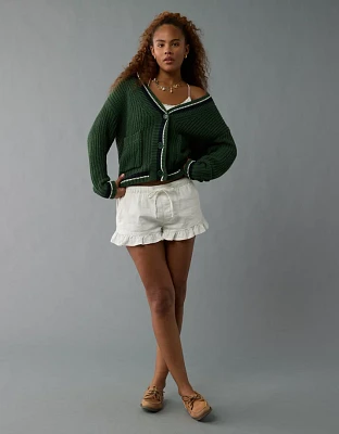 AE Tipped Button-Up Cardigan