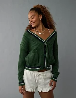 AE Tipped Button-Up Cardigan
