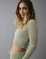 AE V-Neck Chenille Sweater
