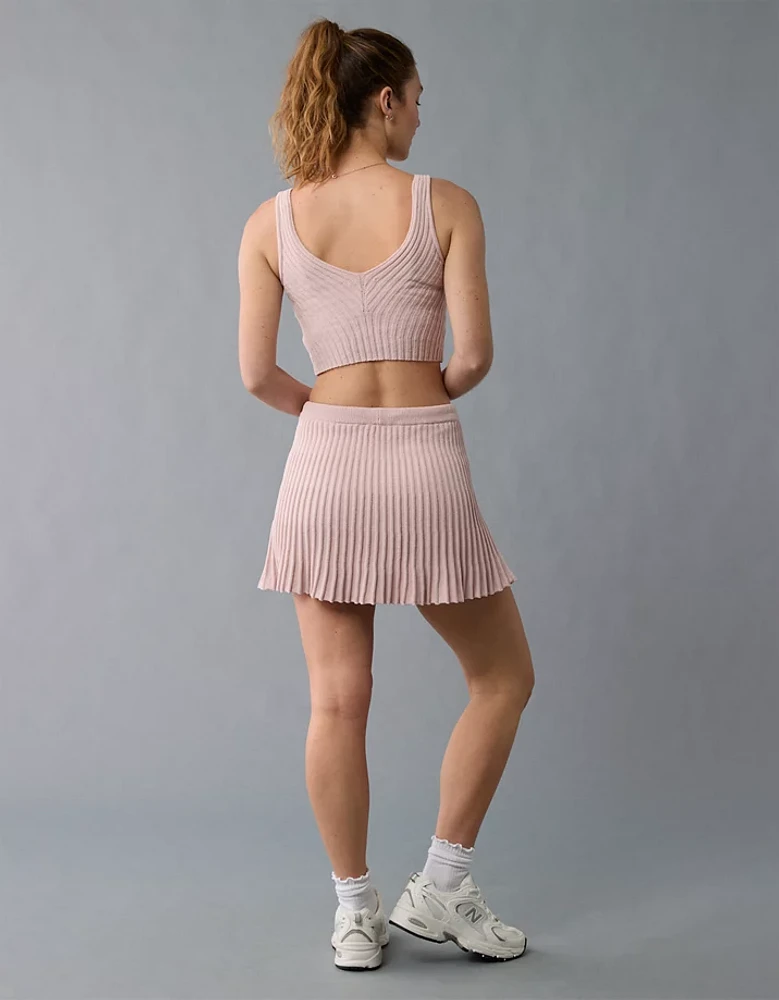 Débardeur style chandail en chenille à encolure V AE