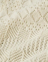 Cardigan à encolure en V motif pointelle AE