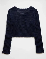 AE Open Stitch Cardigan