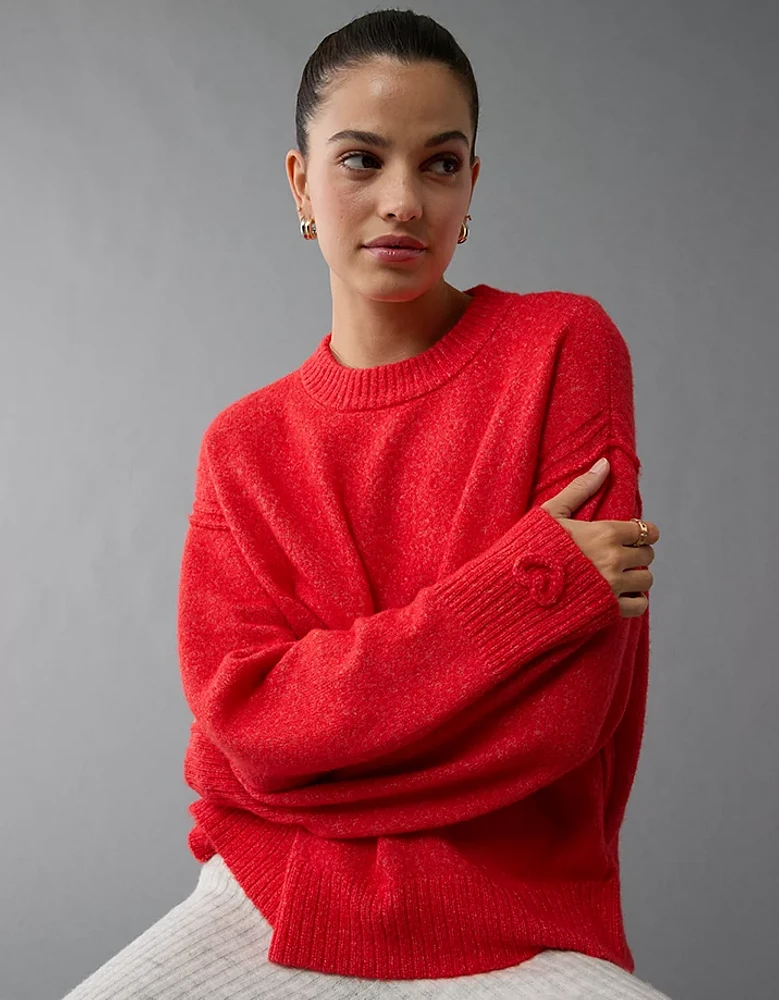 AE Whoa So Soft Valentine's Day Crew Neck Sweater