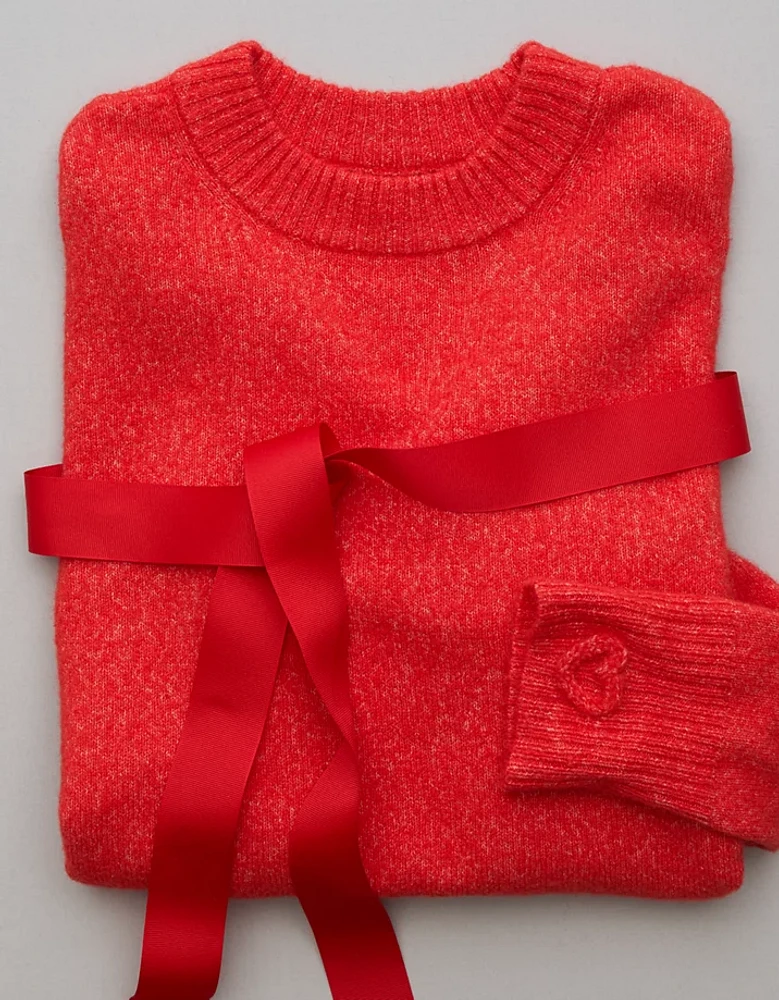 AE Whoa So Soft Valentine's Day Crew Neck Sweater