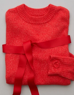 AE Whoa So Soft Valentine's Day Crew Neck Sweater