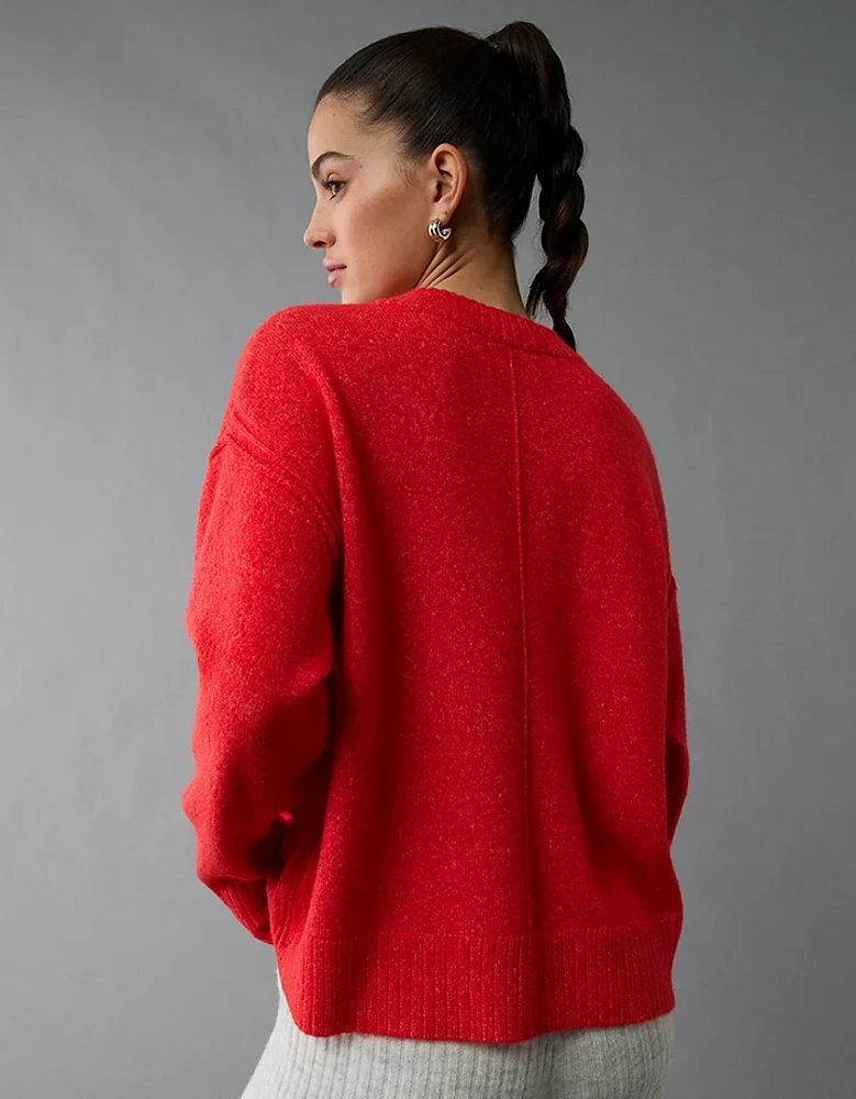 AE Whoa So Soft Valentine's Day Crew Neck Sweater