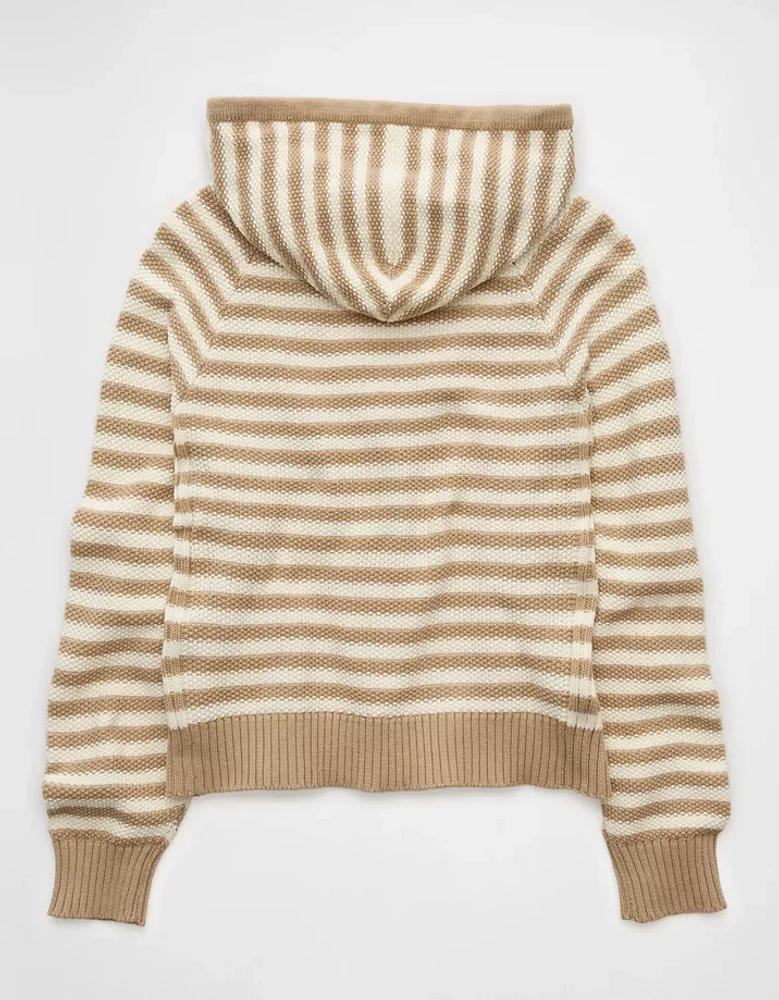 AE Cropped Cotton Hoodie