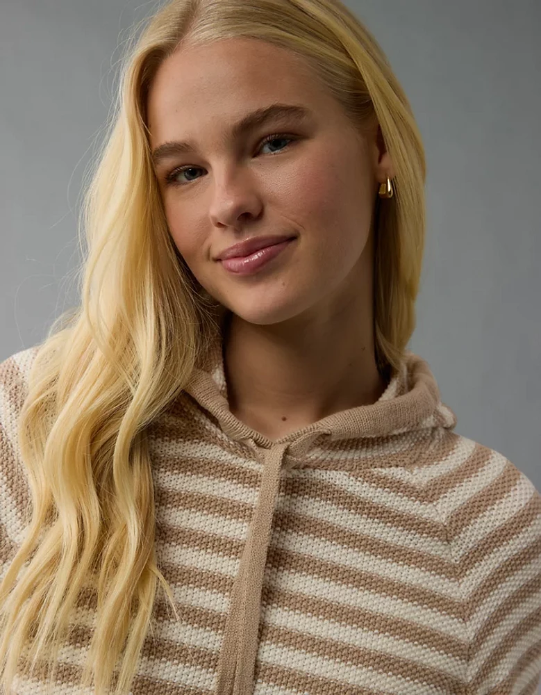 AE Cropped Cotton Hoodie