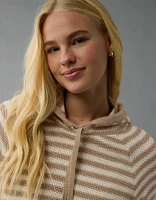 AE Cropped Cotton Hoodie