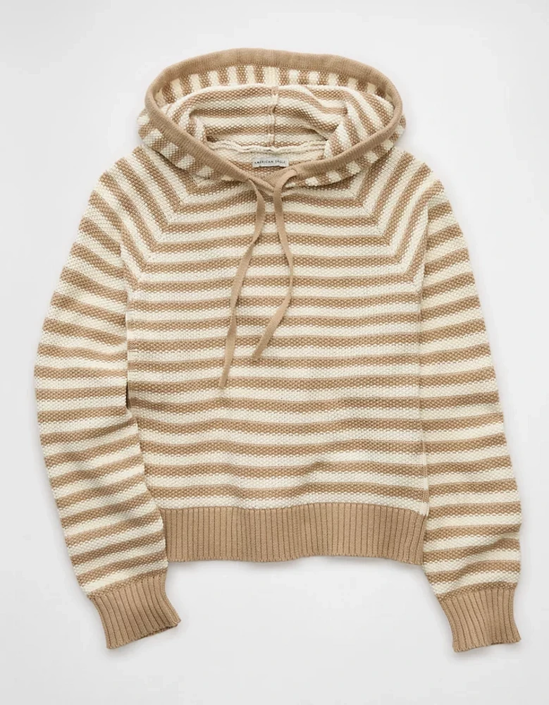 AE Cropped Cotton Hoodie