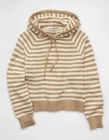 AE Cropped Cotton Hoodie