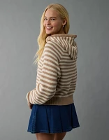 AE Cropped Cotton Hoodie