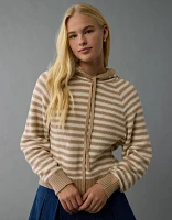 AE Cropped Cotton Hoodie