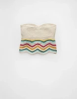 Bustier tube court au crochet à chevrons Fierté AE