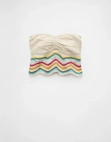 Bustier tube court au crochet à chevrons Fierté AE