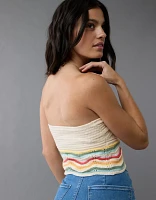 Bustier tube court au crochet à chevrons Fierté AE
