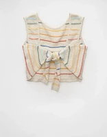 Débardeur court en tricot noué au dos Fierté AE