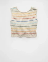 Débardeur court en tricot noué au dos Fierté AE