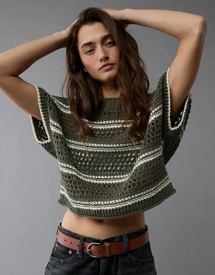 AE Cropped Sweater T-Shirt