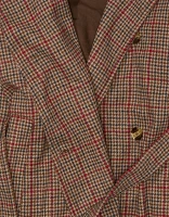 AE Plaid Trench Coat