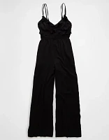 AE Ruffle Wide-Leg Jumpsuit