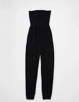 AE Sunchaser Knit Smocked Tube Jumpsuit