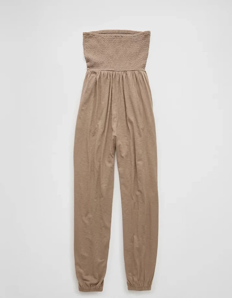 Combinaison-pantalon tube en tricot à smocks Vive le soleil AE