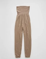 Combinaison-pantalon tube en tricot à smocks Vive le soleil AE