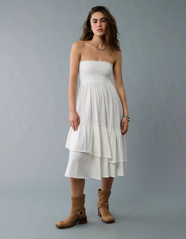 Robe mi-longue convertible en tricot Vive le soleil AE