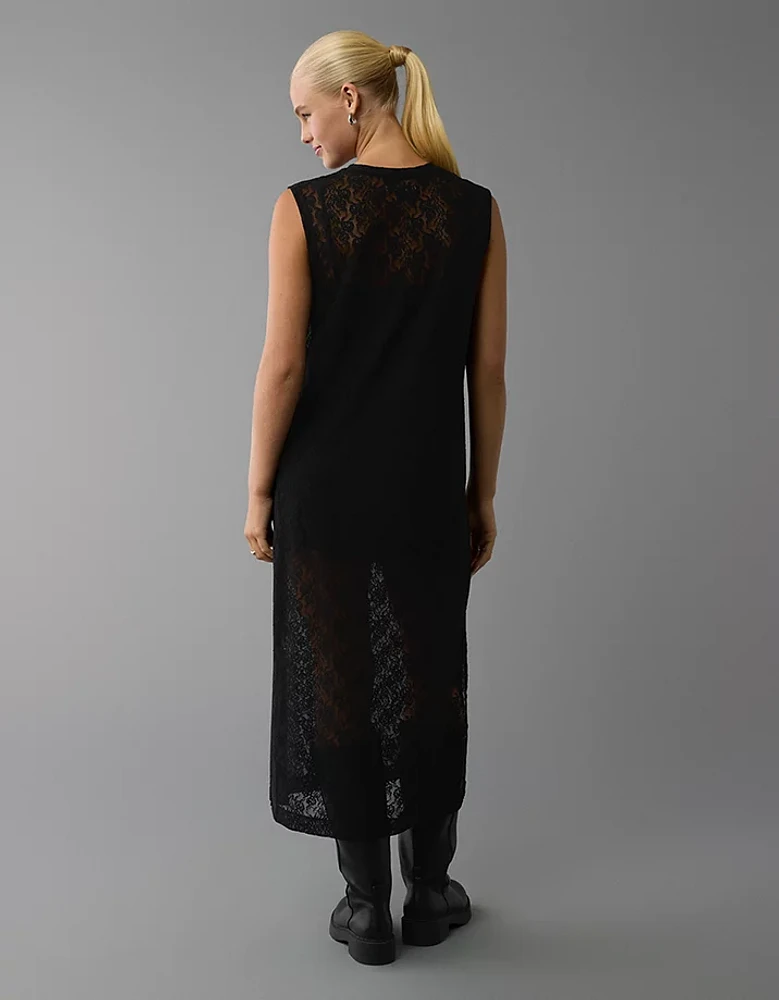 AE Lace T-Shirt Midi Dress