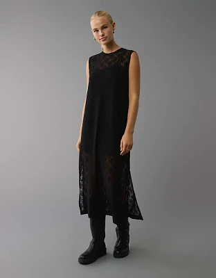 AE Lace T-Shirt Midi Dress