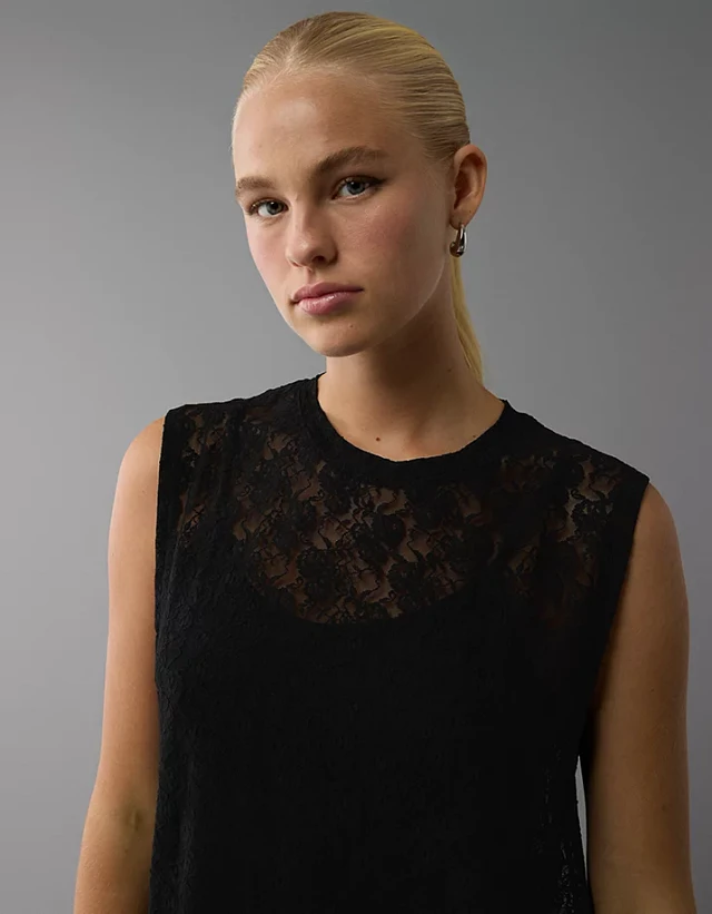 AE Lace T-Shirt Midi Dress | Liberty Center