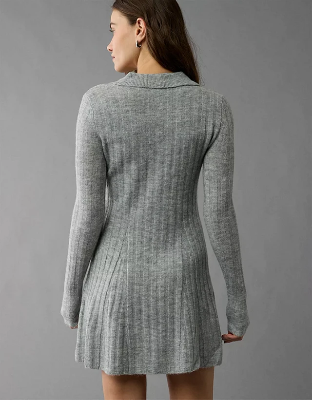 AE Long-Sleeve Polo Mini Sweater Dress at Hamilton Place in Chattanooga, TN