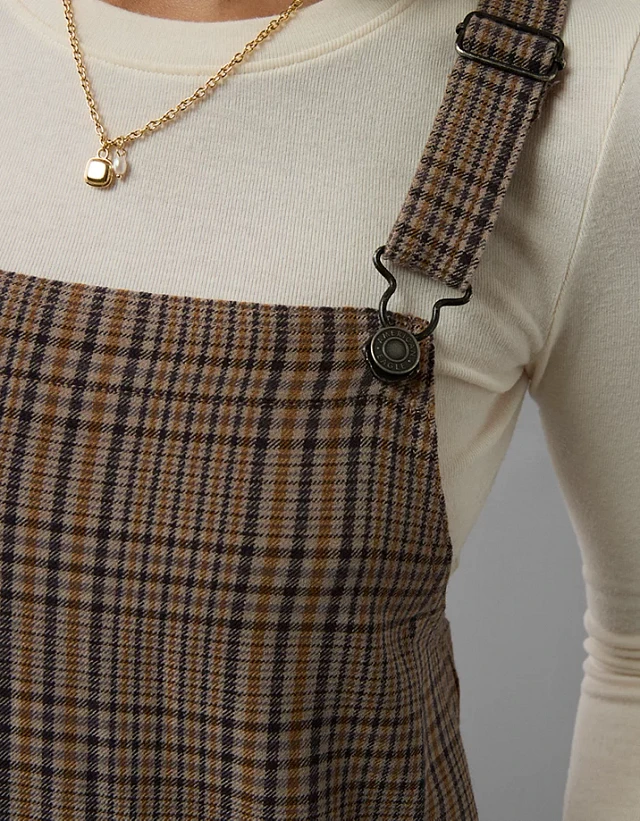 AE Plaid Pinafore Dress | Liberty Center