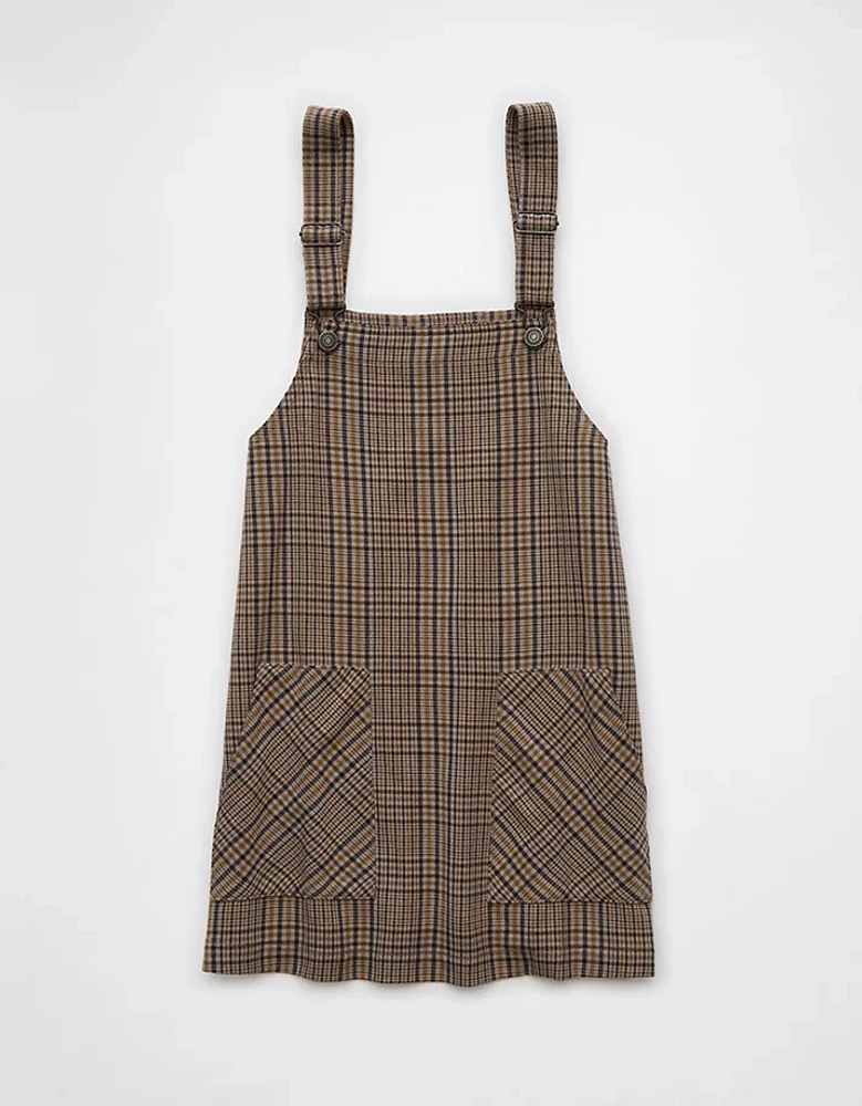 AE Plaid Pinafore Dress