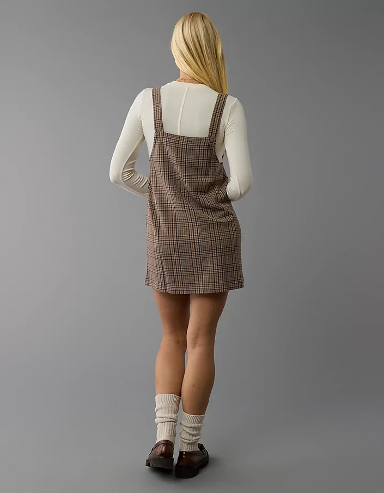 AE Plaid Pinafore Dress