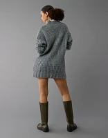 AE Long-Sleeve Mock Neck Mini Sweater Dress