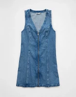 AE Zip-Up Denim Mini Dress