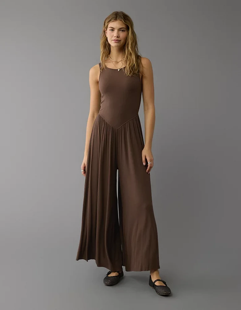 AE Soft & Sexy High Neck V-Waist Jumpsuit