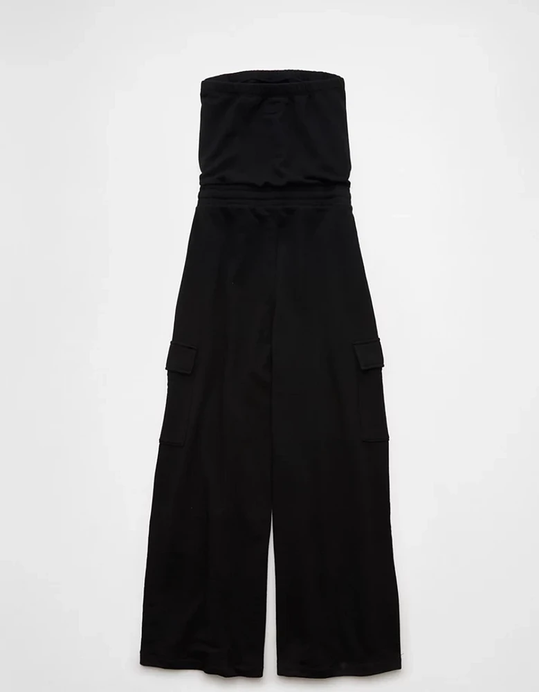 AE Strapless Tube Top Cargo Jumpsuit