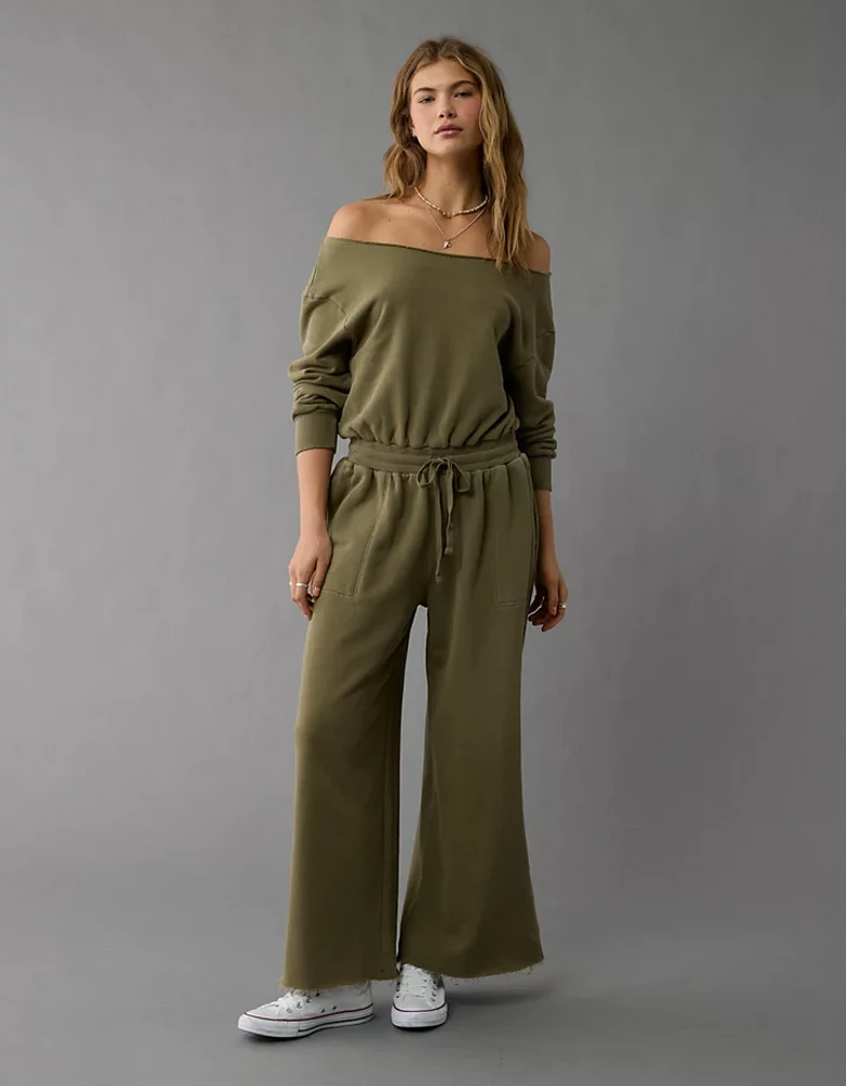 AE Off-The-Shoulder Lounge Jumpsuit