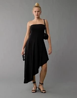 AE Asymmetric Hem Tube Top Maxi Dress