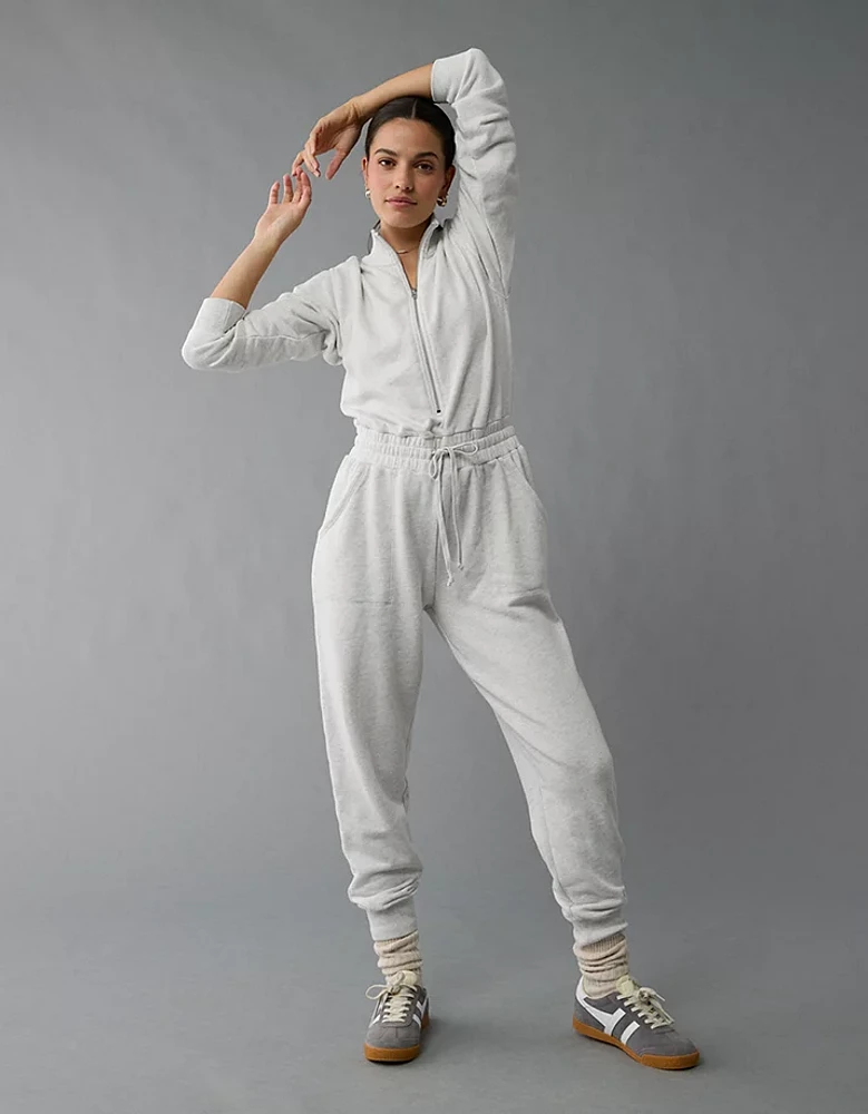 AE Collared Terry Jumpsuit