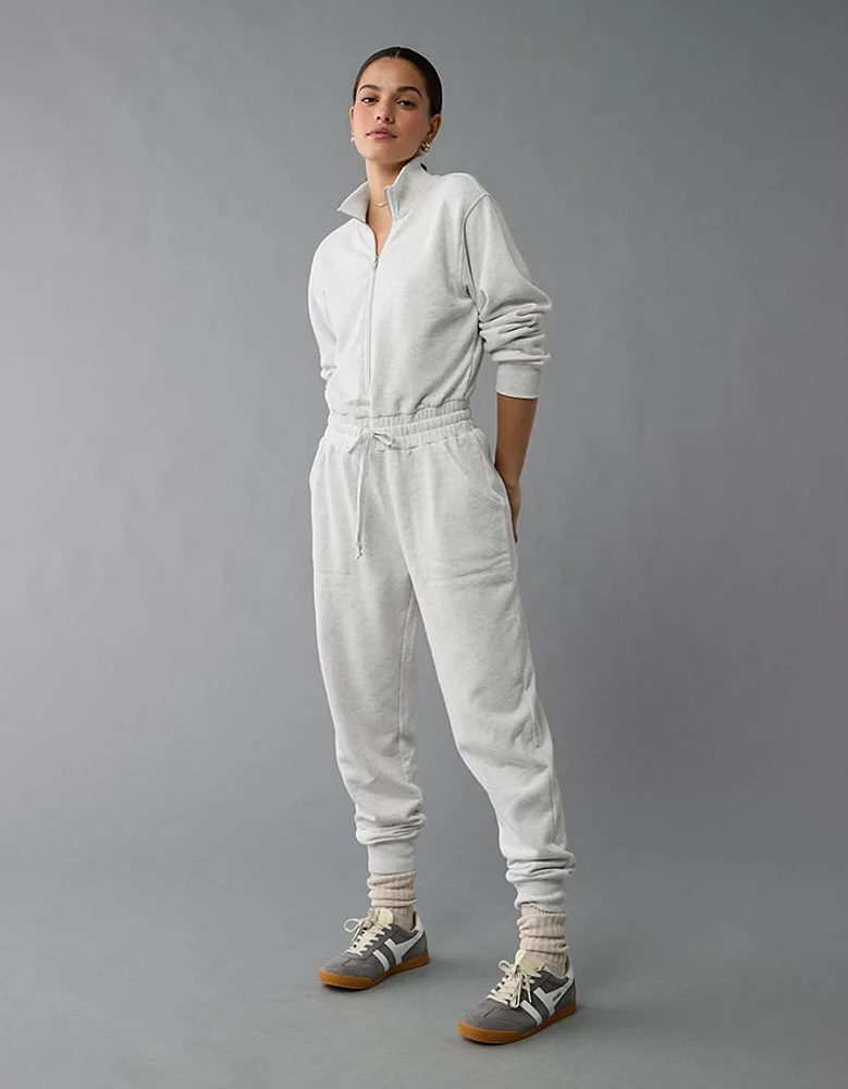 AE Collared Terry Jumpsuit