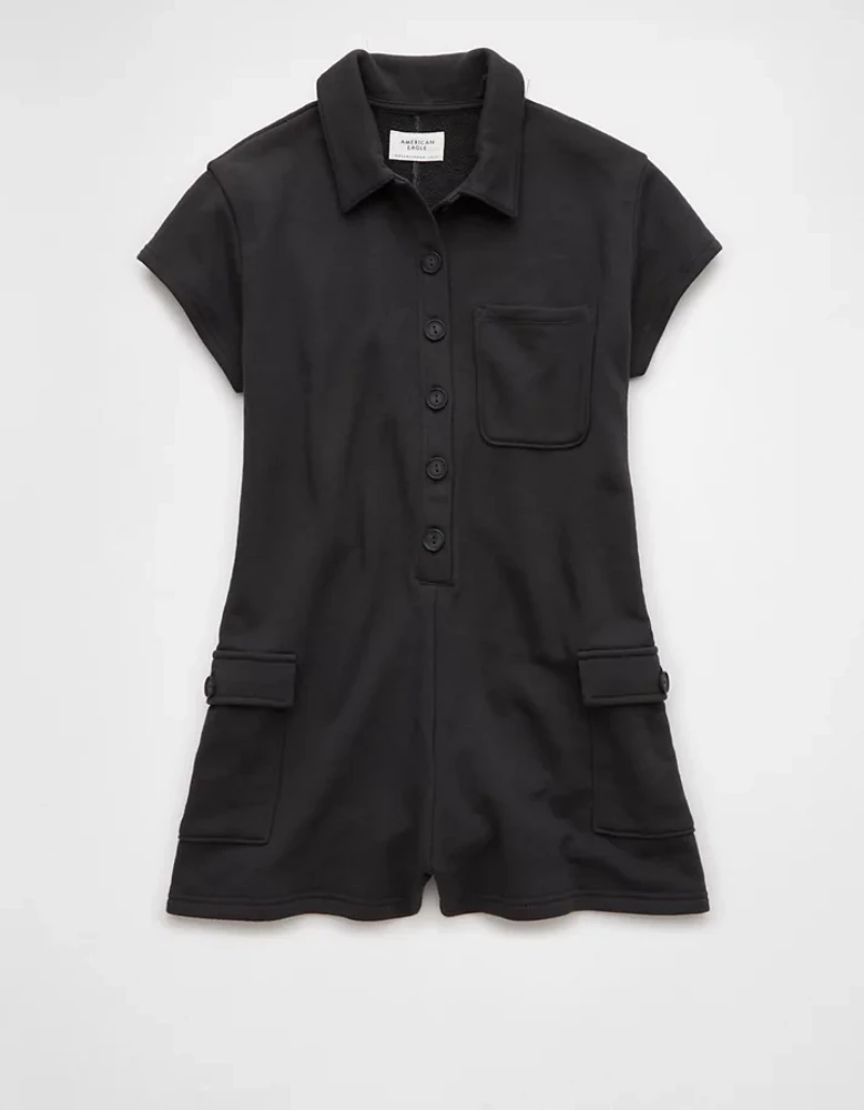 AE Button-Up Cargo Romper