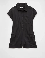 AE Button-Up Cargo Romper