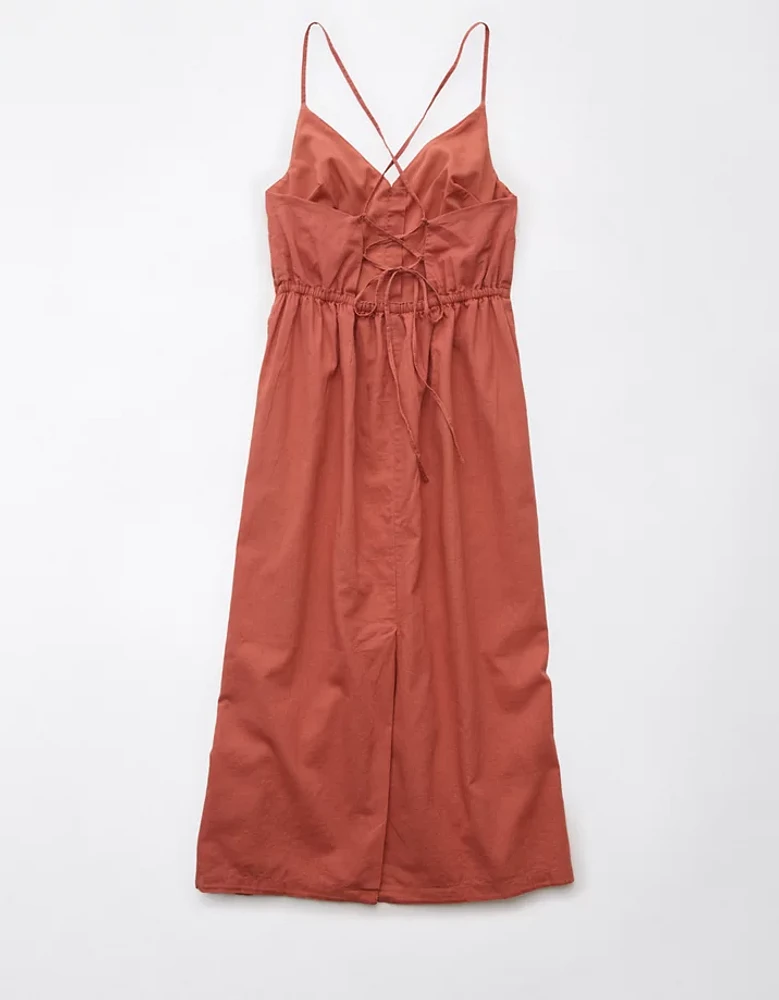 AE Button-Up Midi Dress