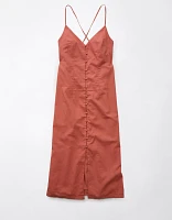AE Button-Up Midi Dress