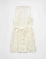 AE Square Neck Button-Up Mini Dress